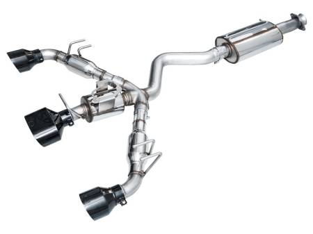 AWE Tuning - AWE 2023+ Toyota GR Corolla Touring Edition Exhaust - Diamond Black Tips