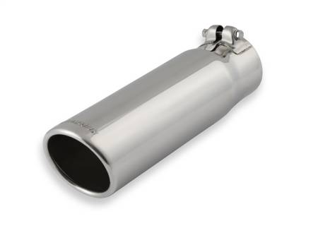 Flowmaster - Flowmaster Exhaust Tip - 3.50 In. Rolled Angle Polished Ss Fits 3.00 In. Tubing (Clamp On)