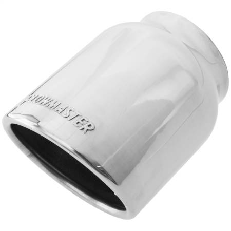 Flowmaster - Flowmaster Exhaust Tip - 4.00 In. Rolled Angle Polished Ss Fits 3.00 In. Tubing (Weld On)