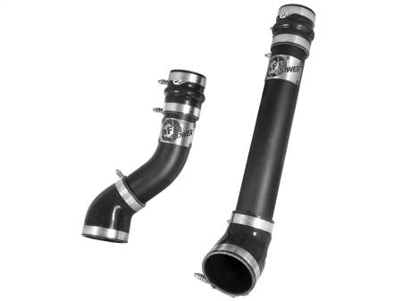 aFe Power (Advanced FLOW Engineering) - aFe Bladerunner 3 inch Black Intercooler Hot and Cold Side Tubes Dodge Diesel Trucks 94-02 L6-5.9
