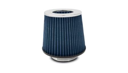 Vibrant Performance - Vibrant Performance Open Funnel Perf Air Filter (5in Cone O.D. x 5in Tall x 4.5in inlet I.D.) Chrome Filter Cap