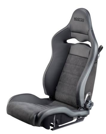 Sparco - Sparco Seat SPX Leather/Alcantara Black - Left