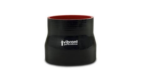 Vibrant Performance - Vibrant Performance 4 Ply Reinforced Silicone Transition Connector - 2in I.D. x 2.5in I.D. x 3in long (BLACK)