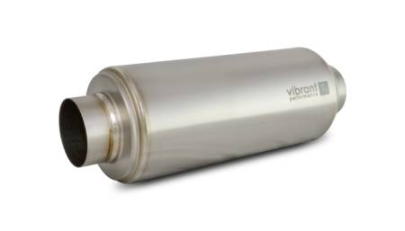 Vibrant Performance - Vibrant Performance Titanium Resonator 3in. Inlet / 3in. Outlet x 16in. Long