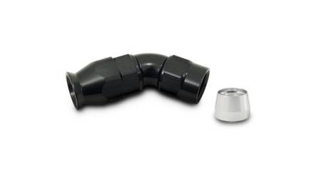 Vibrant Performance - Vibrant Performance -6AN 45 Degree Elbow Hose End Fitting for PTFE Lined Hose