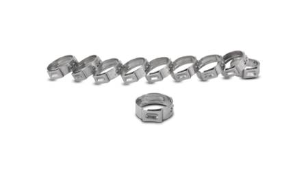 Vibrant Performance - Vibrant Performance One Ear Stepless Pinch Clamps 22.4-25.6mm clamping range (Pack of 10) SS 7mm band width