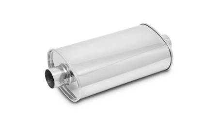 Vibrant Performance - Vibrant Performance StreetPower Oval Muff 5in x 9in x 15in long body 3in inlet I.D. x 3in outlet Center-Center