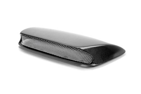 Seibon Carbon - Seibon 06-07 Subaru WRX/STi STi Carbon Fiber Hood Scoop - Only Fits OEM Hoods (Not Seibon Hoods)