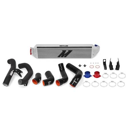 Mishimoto - Mishimoto 2016+ Honda Civic 1.5T / 2017+ Honda Civic Si Silver Intercooler Kit w/Black Pipes