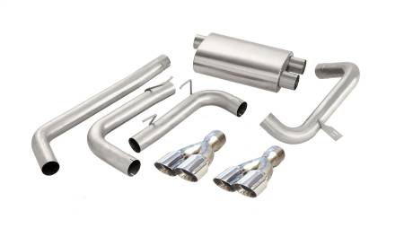 CORSA Performance - Corsa 1998-2002 Chevrolet Camaro Convertible Z28 5.7L V8 LS1 Polished Sport Cat-Back Exhaust