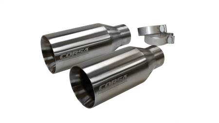 CORSA Performance - Corsa 2017-2020 Ford F-150 Raptor 3in Inlet / 5in Outlet Satin Polished Tip Kit (For Corsa Exh Only)