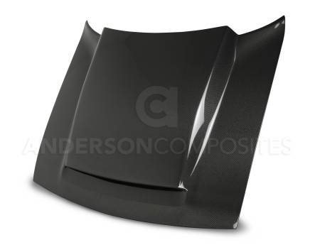 Anderson Composites - Anderson Composites 2018 Dodge Demon Cowl-Style Carbon Fiber Hood