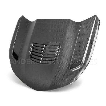 Anderson Composites - Anderson Composites 16-19 Chevrolet Camaro Double Sided Carbon Fiber Type-T2 Style Hood
