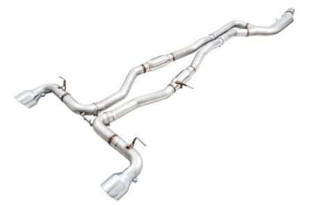 AWE Tuning - AWE 2020 Toyota Supra A90 Track Edition Exhaust - 5in Chrome Silver Tips