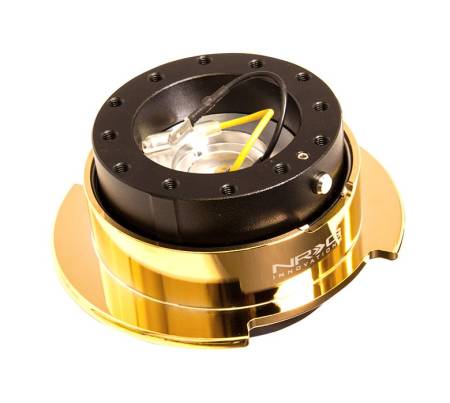 NRG Innovations - NRG Innovations Quick Release Kit Gen 2.5 - Black Body / Chrome Gold Ring