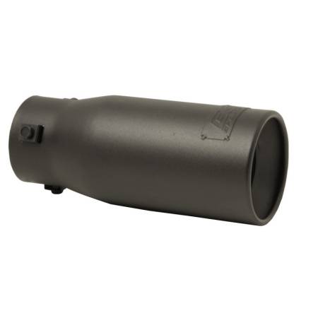 DC Sports - DC Sports Black Universal Bolt On Exhaust Tip 2.875" Inlet 3.75" Outlet