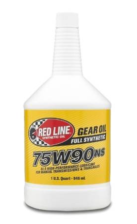 Red Line Synthetic Oil - Red Line Oil 75W90NS Gear Oil Synthetic GL-5 Gear Oil For Manual Transmissions 1 Quart - Case of 12
