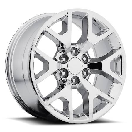 Factory Reproductions Wheels - FR 44 - GMC Sierra Replica Wheel 22x9 6x5.5 ET31 78.1CB Chrome