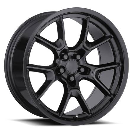 Factory Reproductions Wheels - FR 66F - Dodge Anniversary Flow Form Replica Wheel 20x9.5 5x115 ET15 71.5CB Gloss Black