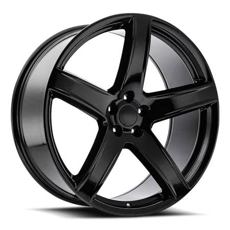 Factory Reproductions Wheels - FR 77 - HC2 Ram Truck Replica Wheel 22x10 5x5.5 ET25.4 77.8CB Gloss Black