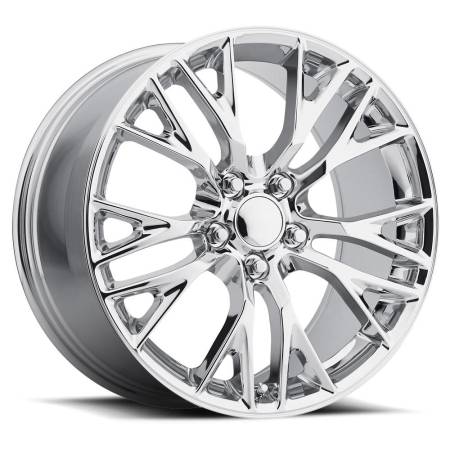 Factory Reproductions Wheels - FR 22 - C7 ZO6 Corvette Replica Wheel 18x9.5 5x4.75 ET57 70.3CB Chrome