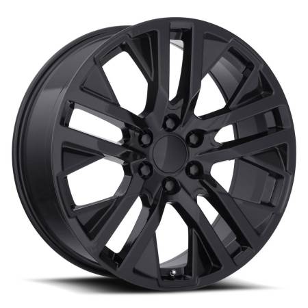 Factory Reproductions Wheels - FR 96 - GMC CarbonPro Replica Wheel 24x10 6x5.5 ET31 78.1CB Gloss Black