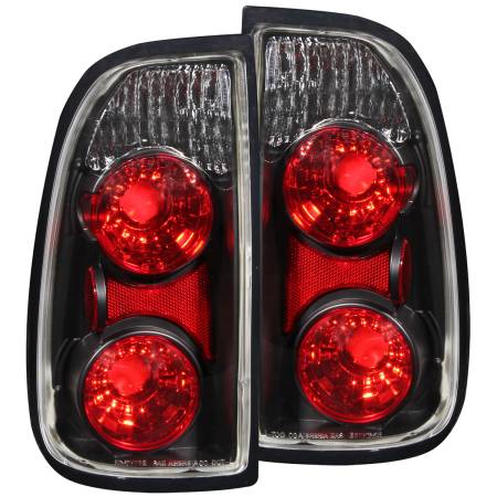 ANZO Headlights, Tail Lights and More  - ANZO 2000-2006 Toyota Tundra Taillights Black (Regular & Access Cab Models Only)