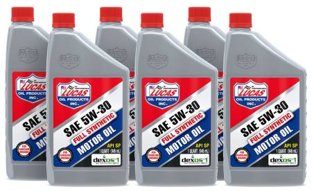 Lucas Oil - Lucas Motor Oil - 5W30 - Synthetic - 1 qt - Set of 6