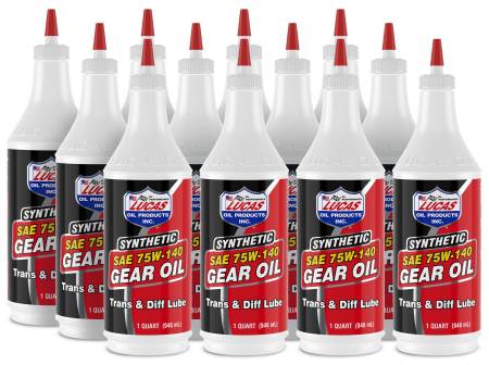 Lucas Oil - Lucas Synthetic 75w140 Trans/ Diff Lube 12x1 Qt