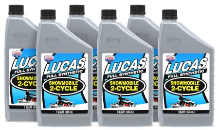 Lucas Oil - Lucas 2 Stroke Oil - Snowmobile - Synthetic - 1 qt - Set of 6