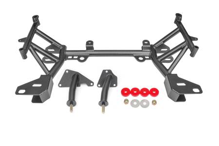 BMR Suspension - BMR 93-02 4th Gen F-Body K-Member LT1 Motor Mounts Standard Rack Mounts Black Hammertone