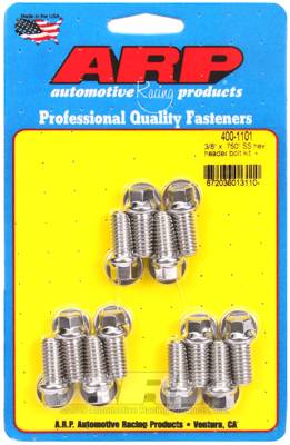 ARP - ARP 3/8 x .750 SS hex header bolt kit 400-1101