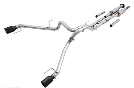 AWE Tuning - AWE 2017+ Ford Raptor 0 FG Performance Exhaust System - w/ Diamond Black Tips