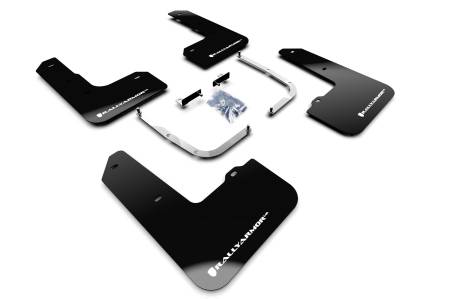 Rally Armor - Rally Armor 2019+ Hyundai Veloster N UR Black Mud Flap w/ White Logo