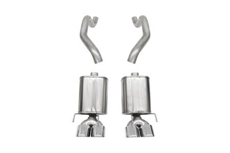 CORSA Performance - Corsa 2005-2007 Chevrolet Corvette (C6) 6.0L/6.2L Polished Xtreme Axle-Back Exhaust w/4.5in Tips