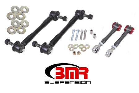 BMR Suspension - BMR 16-17 6th Gen Camaro Front and Rear Sway Bar End Link Kit - Black Hammertone