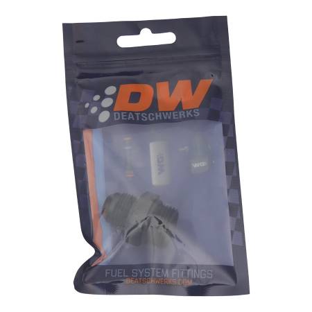 DeatschWerks - DeatschWerks 10AN ORB Male to 8AN Male Flare Adapter (Incl O-Ring) - Anodized Matte Black