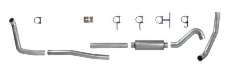 Diamond Eye Performance - Diamond Eye Exhaust System Kit, 2001-2002 Ford 7.3L Powerstroke Excursion-4In. Aluminized-Performance Diesel Exh