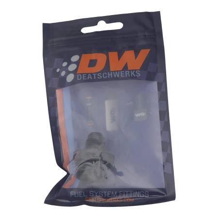 DeatschWerks - DeatschWerks 10AN ORB Male to 6AN Male Flare Adapter (Incl O-Ring) - Anodized Matte Black
