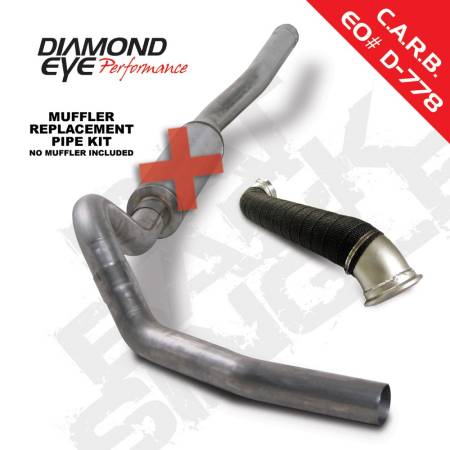 Diamond Eye Performance - Diamond Eye Exhaust System Kit, 2006-2007 Chevy/Gmc 6.6L Lbz Duramax 2500/3500 (All Cab And Bed Lenghts)-4In. Stainless