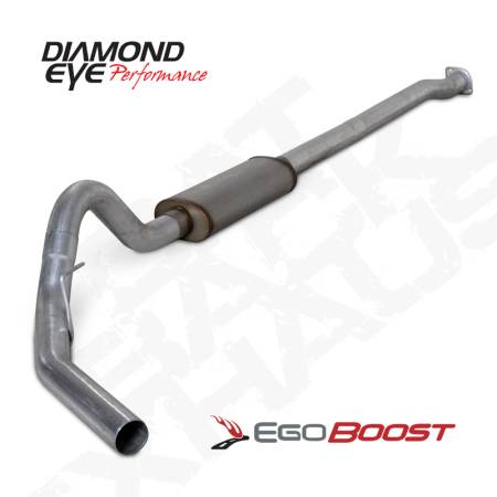 Diamond Eye Performance - Diamond Eye Exhaust System Kit, Kit, 3.5",Cat-Back, Single; 409 Stainless Steel: 2011-2013 Ford F150 6.2L Raptor