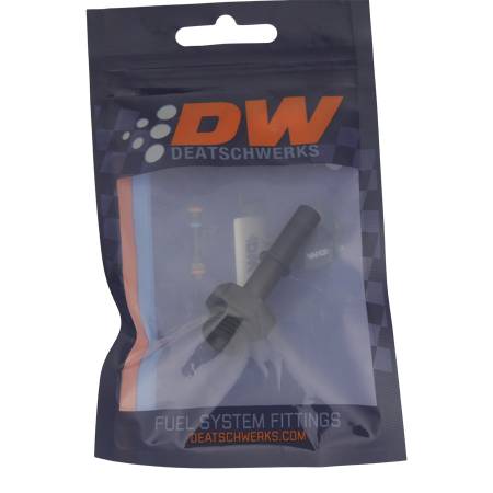DeatschWerks - DeatschWerks 6AN ORB Male to 5/16in Male EFI Quick Connect Adapter - Anodized Matte Black