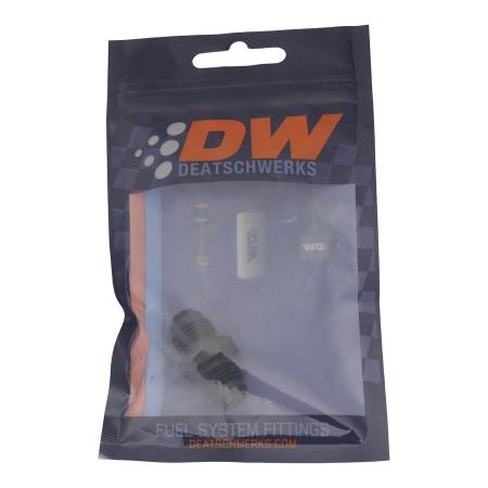 DeatschWerks - DeatschWerks 6AN Male Flare to 6AN Male Flare Coupler - Anodized Matte Black