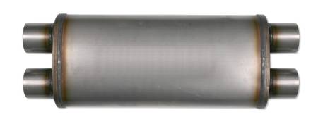 Diamond Eye Performance - Diamond Eye Exhaust Muffler, Performance Diesel Exhaust Part-3.5In. 409 Stainless Steel Performance Perforate