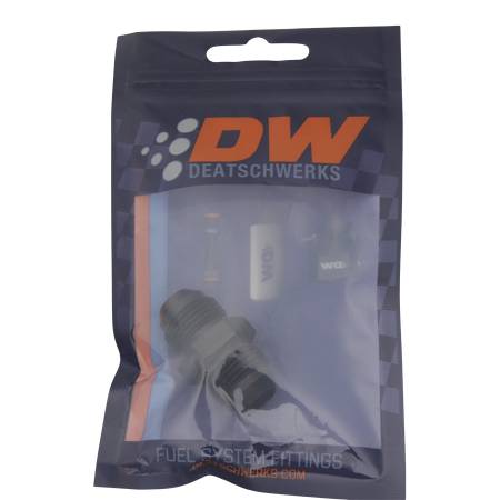 DeatschWerks - DeatschWerks 8AN Male Flare to 8AN Male Flare Coupler - Anodized Matte Black