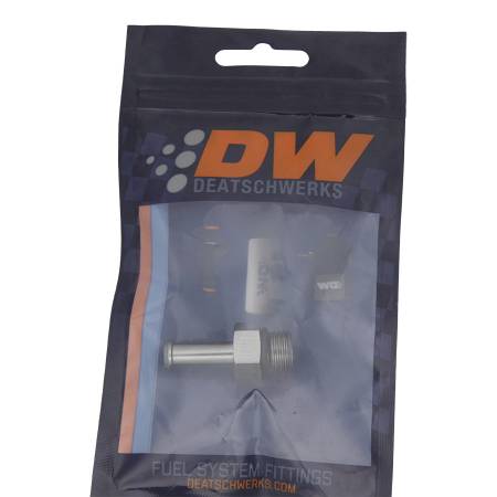 DeatschWerks - DeatschWerks 6AN ORB Male To 5/16in Barb Fitting (Single Barb - Incl O-Ring)
