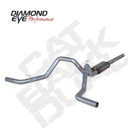 Diamond Eye Performance - Diamond Eye Intake/Exhaust System Kit, 1998.5-2002 Dodge 5.9L 2500/3500 3.5" Black Coated Air Intake Horn Kit