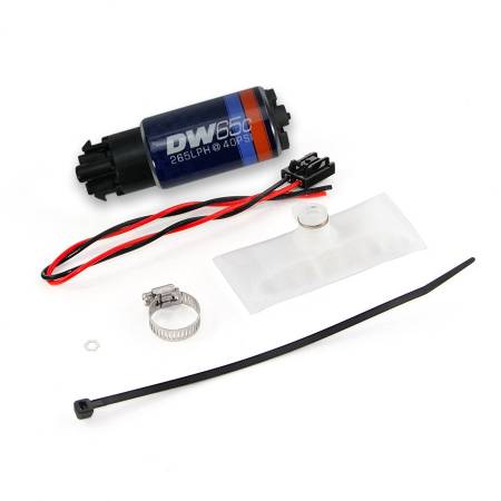 DeatschWerks - DeatschWerks 88-91 BMW 325i DW65C 265lph Compact Fuel Pump w/ Install Kit (w/o Mounting Clips)
