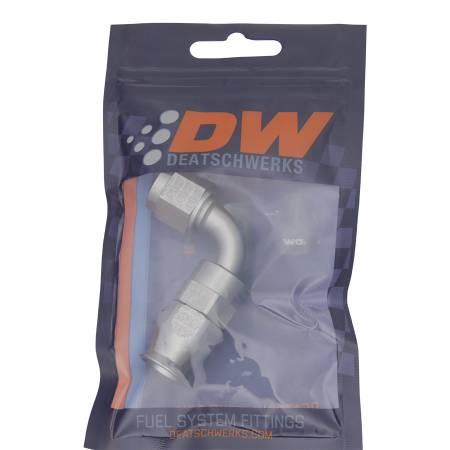 DeatschWerks - DeatschWerks 6AN Female Swivel 90-Degree Hose End PTFE (Incl. 1 Olive Insert)