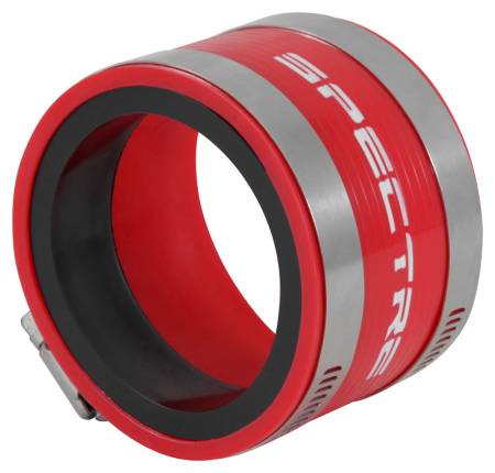 Spectre Performance - Spectre Coupler 3in. (PVC) w/Insert - Red